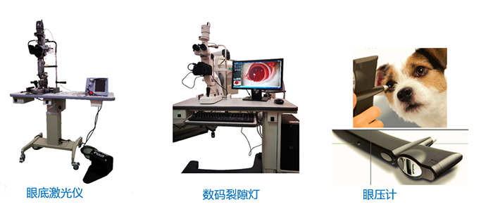 眼底激光仪、数码裂隙灯、眼压计